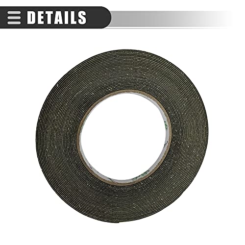 Image of Motoforti Universal Car Audio Speaker Sealing Tape, 10m 33ft Length, 1cm Width, Foam, Black