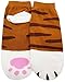 JJMax Women's Cute Kitty Cat Paws Socks with Paw Prints on Toes, Ankle 4 Pair Set, One Size,Ankle 4 Pair Set,One Size