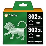 Paket enthält: 2er Pack (2 x kompatible 302 schwarze Tintenpatrone)