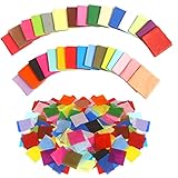 CCINEE 12000 Pcs 1 Inch Tissue Paper Squares, 30 Assorted Colors Art Rainbow Tissue Paper Multicolor Tissue Mosaic Squares for Arts Craft Classroom DIY Project Scrapbooking Party Supply