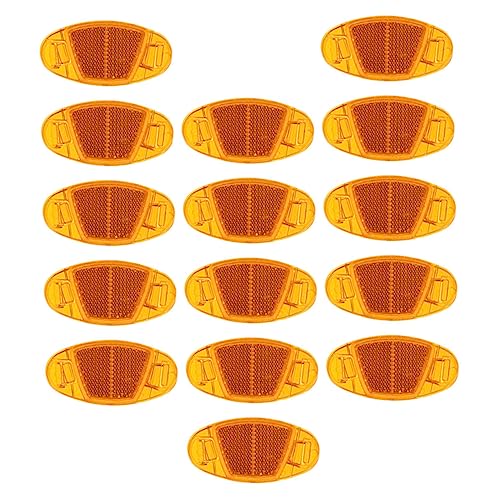 POPETPOP Safety Warning Bicycle Reflector 16pcs Bike Wheel Rim Lights Easy Assembly Yellow Reflective Lights