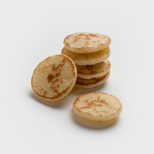 Miniatura 2 de MARKY'S French Blinis para caviar – 30 piezas (paquete de 1) – Mini panqueques hechos a mano para el desayuno crepes canapé mejor para caviar y