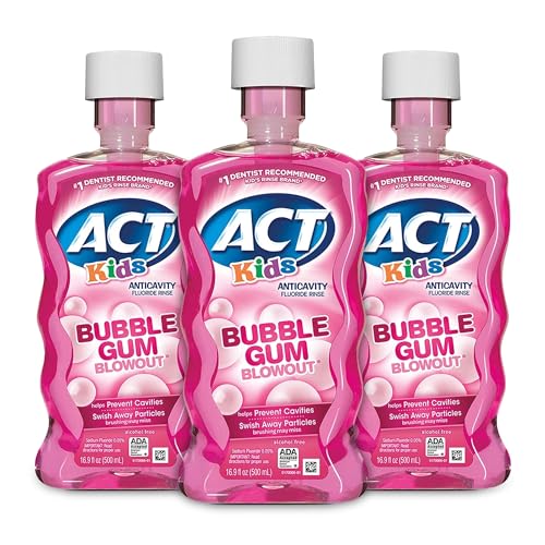 ACT Kids Anticavity Fluoride Mouthwash 3-Pack