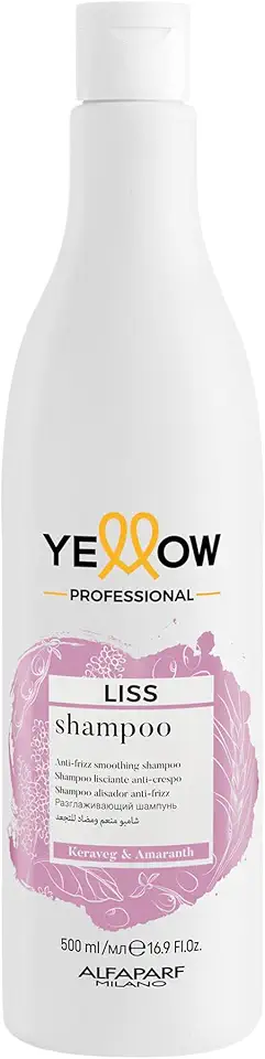 Yellow Professional Yellow Liss Shampoo Para Cabelos Frisados E Rebeldes - Disciplina E Alinha Os Fios - Para Um Liso Perfeito - Qualidade Profissional De Salão 500Ml