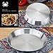 qiuqiu Professional Paella Pan, Nonstick Pan, Stainless Steel Frying Pan with Anti-scalding Handles Universal for All Sources of Heating for Home, Hotel, Restaurant-30cm