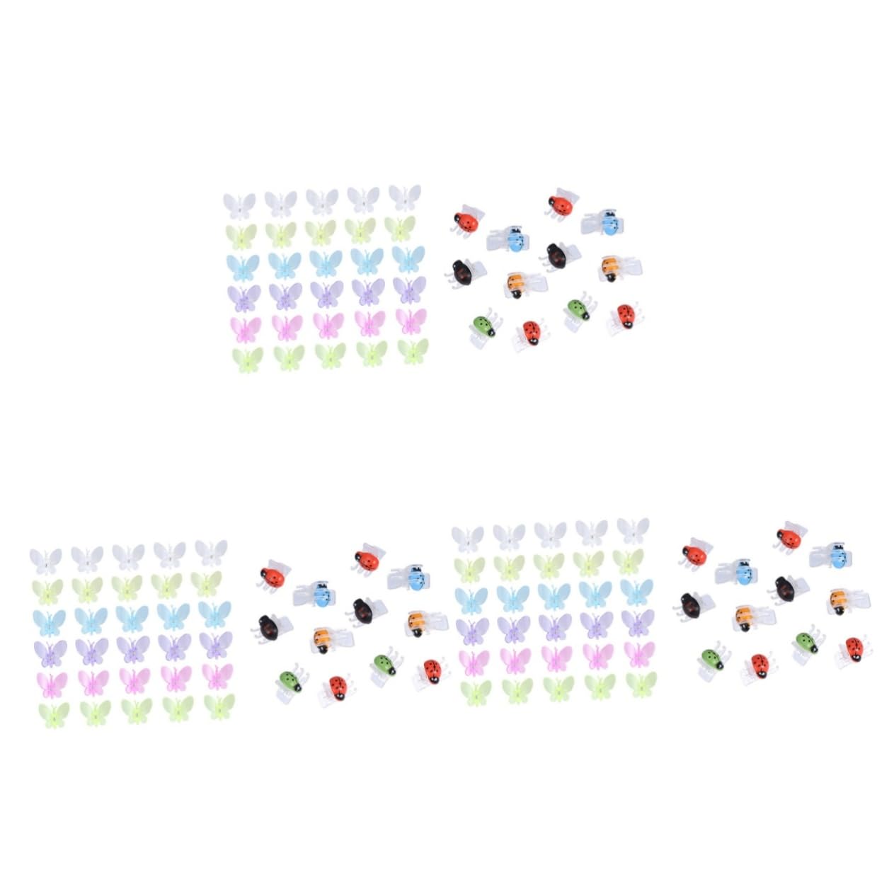 Supvox 3 Sets Mit 30 Marienkäfer-Clips Feste Clips Für Orchideenranken Kunststoff-pfropfclips Für Den Garten Sicher Und Robust Zur Pflanzenunterstützung 60 Stück * 3