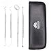 Equinox International 4-Piece Dental Hygiene Kit - Includes Tarter Scraper/Scaling Instrument, Dental Pick, Dental Sickle, and Mouth Mirror - Professional Surgical Grade Dentist Approved Tools