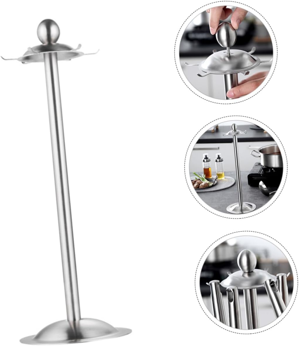 PRETYZOOM Stainless Steel Kitchen Utensil Rack Cooking Utensils Organizer Kitchenware Holder for Spatula Spoon Shovel