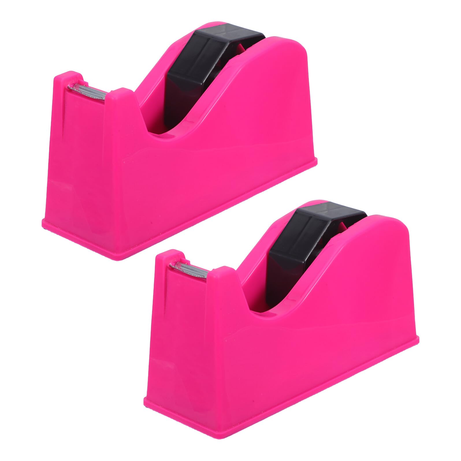 2 Pezzi Dispenser da Tavolo Nastro Adesivo con Base Antiscivolo Compatibile con Pezzi da 1" e 3", per Ufficio e Scuola