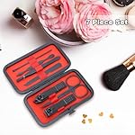 Manicure Set-Stainless Steel Nail Care Set-Professional 7 in 1 Ingrown Toenail Clipper Grooming Tool-Pedicure Kit & Toe Nail Cutter-Thick Nail Scissors Toiletries with Cuticle Trimmer (Black) - Image 4