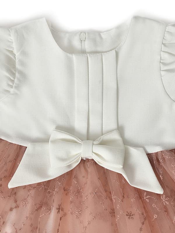 Image of Mi Arcus Corduroy Collar Dress for Baby Girl