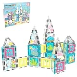 Picture of PicassoTiles 50 Piece Magnetic Tiles Mermaid Theme Magnet Building Blocks Toddler Toy Educational STEM Learning Kit Construction Set Pretend Play Preschool Kid Game Toddler Girl Boy Ages 3 & Up PTQ34