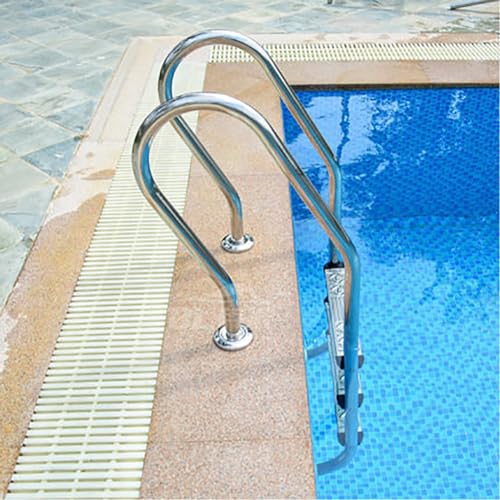 Escalera Piscina Acero Inoxidable Antideslizante 3 Peldaños miniatura 2