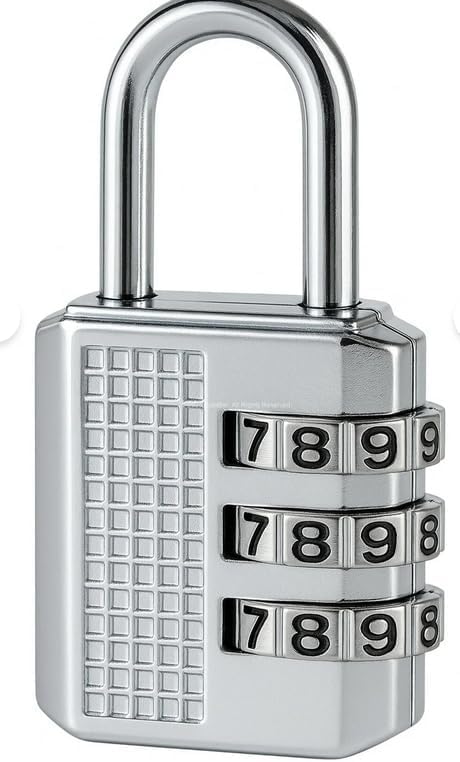 Şifreli Mini Asma Kilit 5.5 cm Dayanıklı Çanta Valiz ve Dolap Kilidi Seyahat için Güvenli Kullanım (1 Adet)