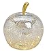 Produktbild Dekoleuchte Apfel Leuchte (M) Glas, Silber, Apfel Lampe mit LED Lichterkette, Dekolampe, Tischleuchte, Apfellampe