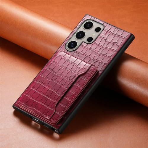Étui portefeuille en cuir antichoc de luxe pour Samsung A05 rose