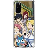 Skinit Clear Phone Case Compatible with Samsung Galaxy S20 - Officially Licensed Funimation Fairy Tail Group Shot Design