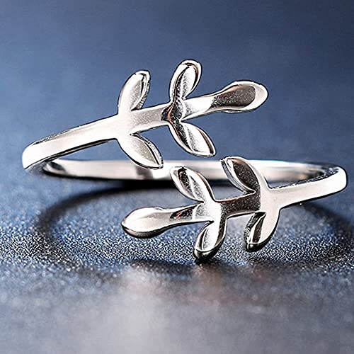 Jude Jewelers Stainless Steel Tree Leaf Style Statement Promise Anniversary Ring4