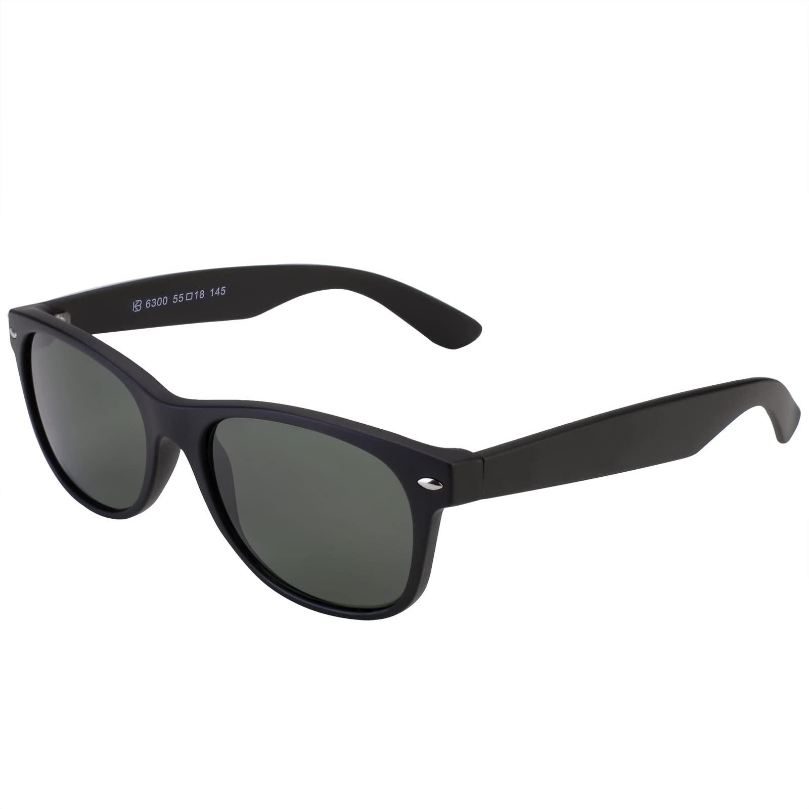 BUNVICK Gafas de Sol Genuinas de Vidrio Polarizadas de Alta Definición Hombres y Mujeres, Diseño Italiano, Anti-reflejo, UV400, Lentes de Vidrio Verdadero Corning