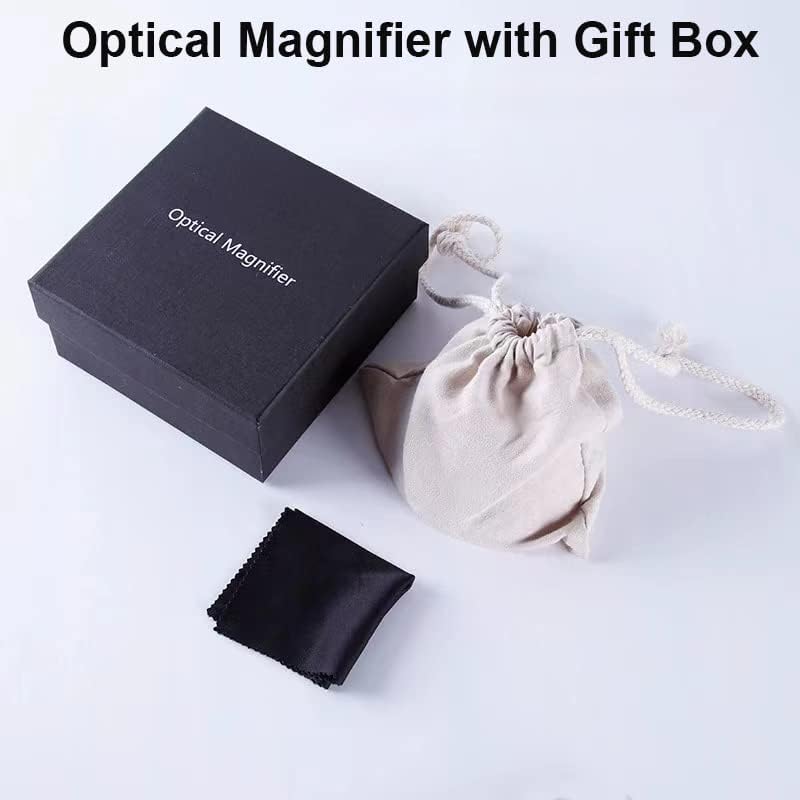 Miniatura 5 de Lupa de cúpula de vidrio óptica de 4 pulgadas, lupa de lectura pisapapeles lente óptica de media bola con caja de regalo