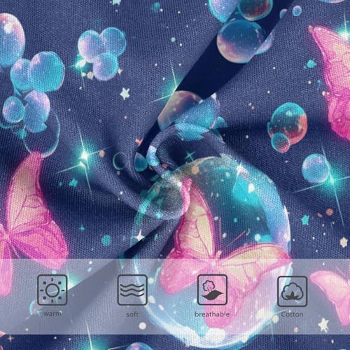 Wusikd Butterflies Sparkles Girls' Underwear Cotton Girls Briefs Soft Toddler Underwear 2T3