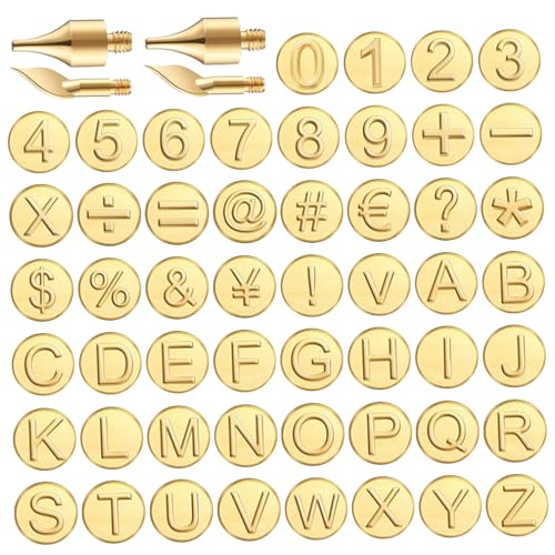 Pointes de combustion alphabet et chiffres pour sculpture et pyrogravure - 2