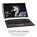 MoKo Case Compatible with Microsoft Surface Pro 7 / Pro 6 / Pro 5 / Pro 2017 / Pro 4 / Pro LTE, Rugged All-in-One Protective Case with Pen Holder, Wristband, Compatible with QWERTY Keyboard - Pink &