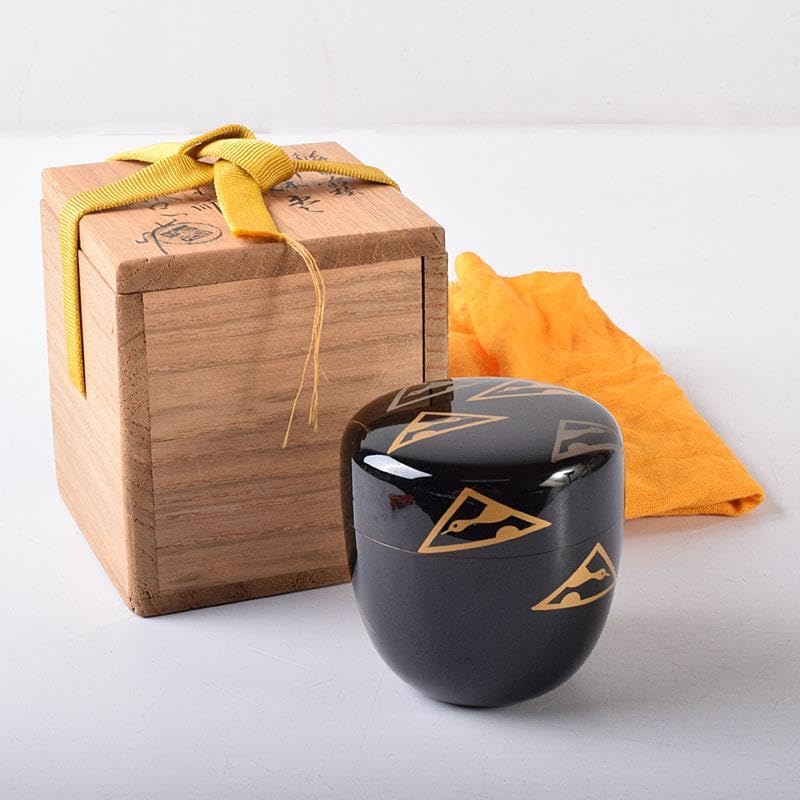 Amazon.co.jp: 茶道具 漆匠 遠山哲山作 鱗鶴蒔絵 利休棗 共箱 V 7319