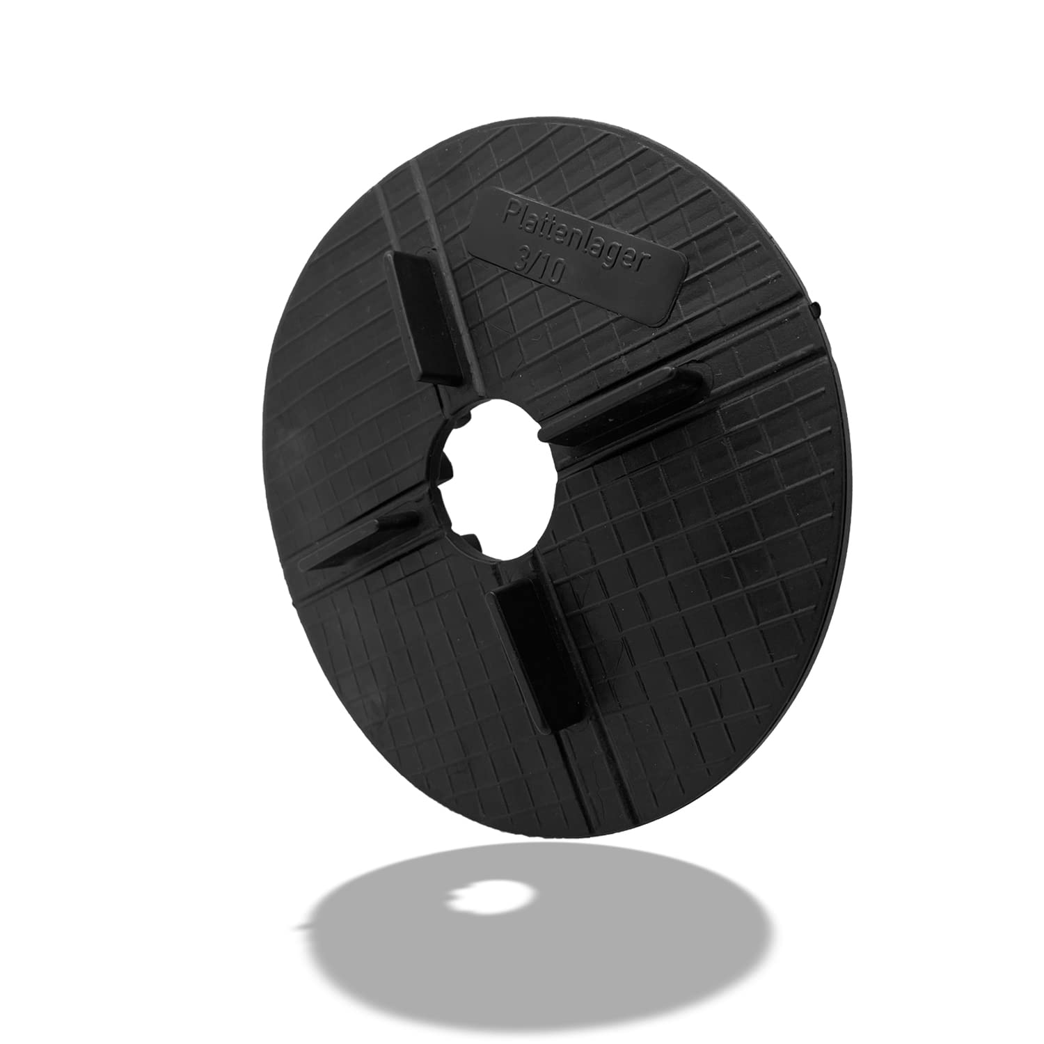 VERLEGEHILFEN 50 x Gummi Stelzlager - Flexibles Plattenlager - Fugenbreite 3mm x Höhe 10mm - Flexibles Stelzlager für Terrassenplatten. Gummi Plattenlager mit Fugenkreuz (3 x 10mm (B x H))