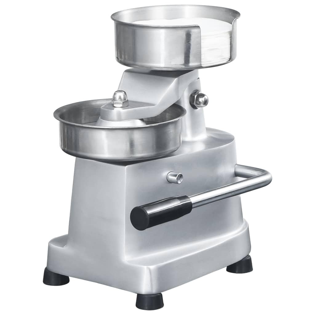 vidaXL Hamburgerpersmachine Met 500 scheidingsbladen 10 cm Aluminium