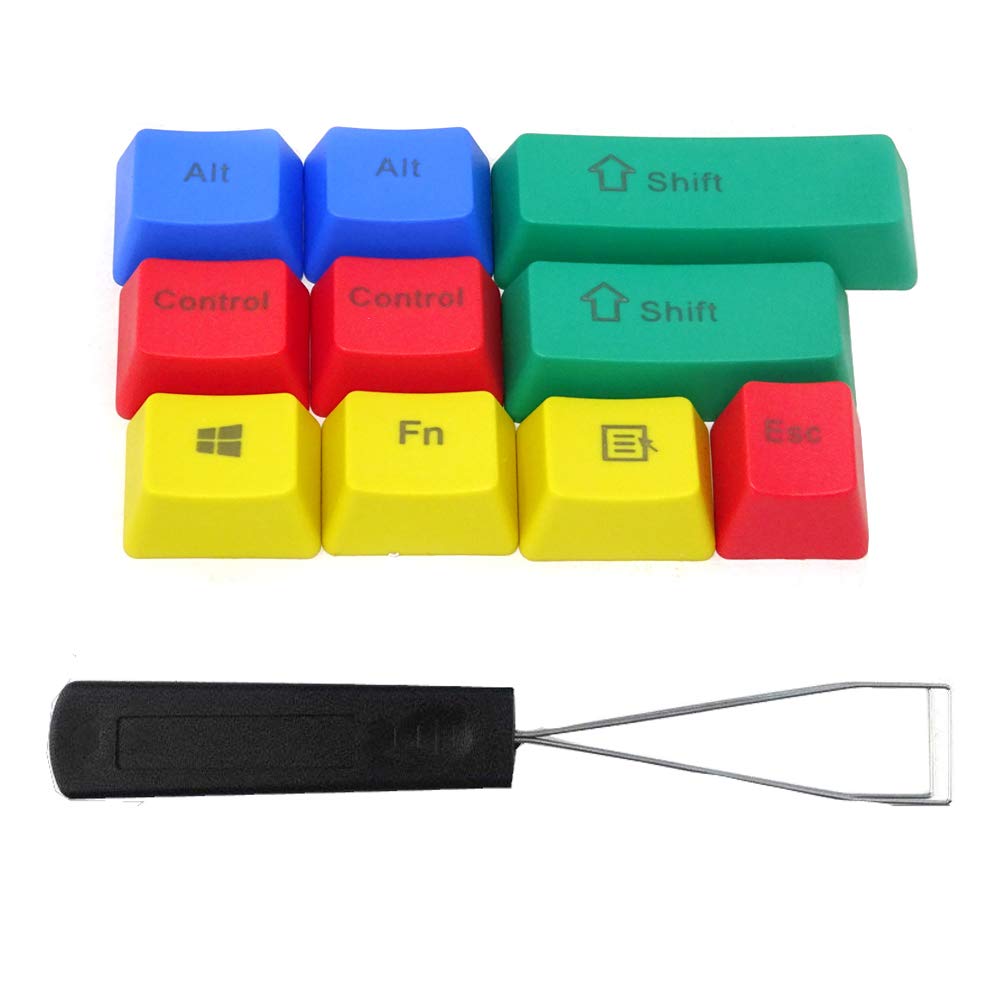 Amazon.com: Honbay 10pcs PBT RGBY Mechanical Keyboard Keycaps with ...