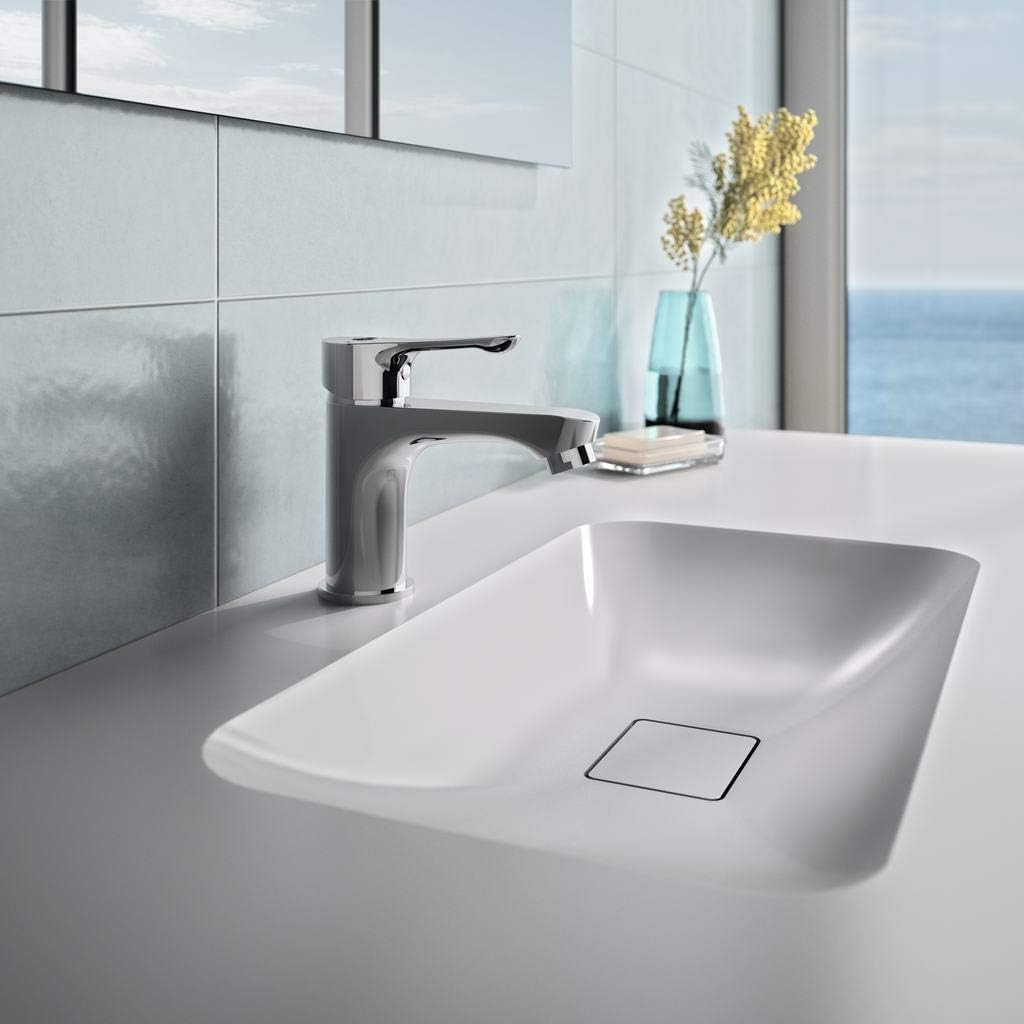 Ideal Standard BC552AA Alpha Basin Mixer Tap Without Waste Chrome, Senza asta di comando e piletta di scarico - Image 4