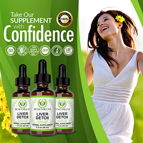 Liver Cleanse – Organic Milk Thistle and Natural Herbal Blend. Potent Liquid Drops for Gallbladder Detox – Great Taste | 2X Absorption | 100% Alcohol and Gluten Free. Large 2oz Bottle. - Image 5