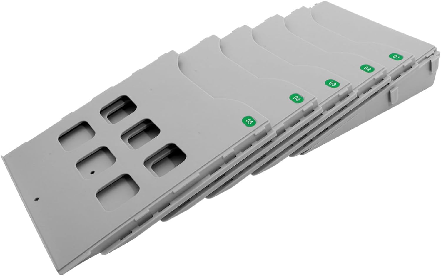 Multifunctional A4 Document Holder File Storage Rack 5 Slots Desktop Organizer with Screw Sticker for Office Use