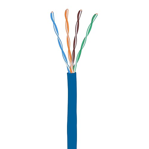 Miniatura 2 de Elite Elevador Cat5e (CMR), 1000 pies, UTP 24AWG, cobre puro sólido, 350MHz, listado UL, caja fácil de tirar (Reelex II), cable Ethernet a granel,