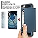 Vofolen Upgraded Wallet for iPhone 8 Case Card Holder Slot Sliding Cover Hidden Pocket Dual Layer Hybrid Shockproof Anti-scratch Protective Hard Shell Tough Bumper Armor Case for iPhone 8 7 Matte Navy