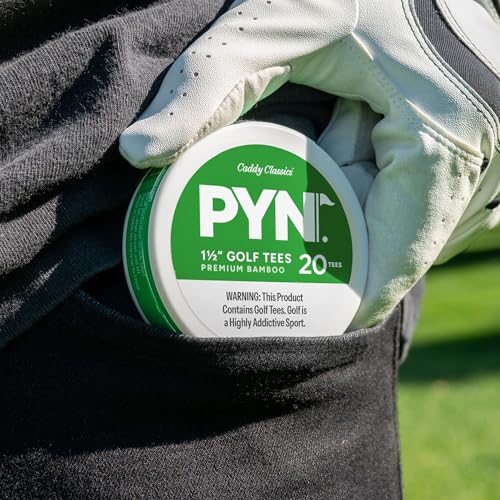 Magnetic Golf Tee Holder Set with Bamboo & Plastic Tees