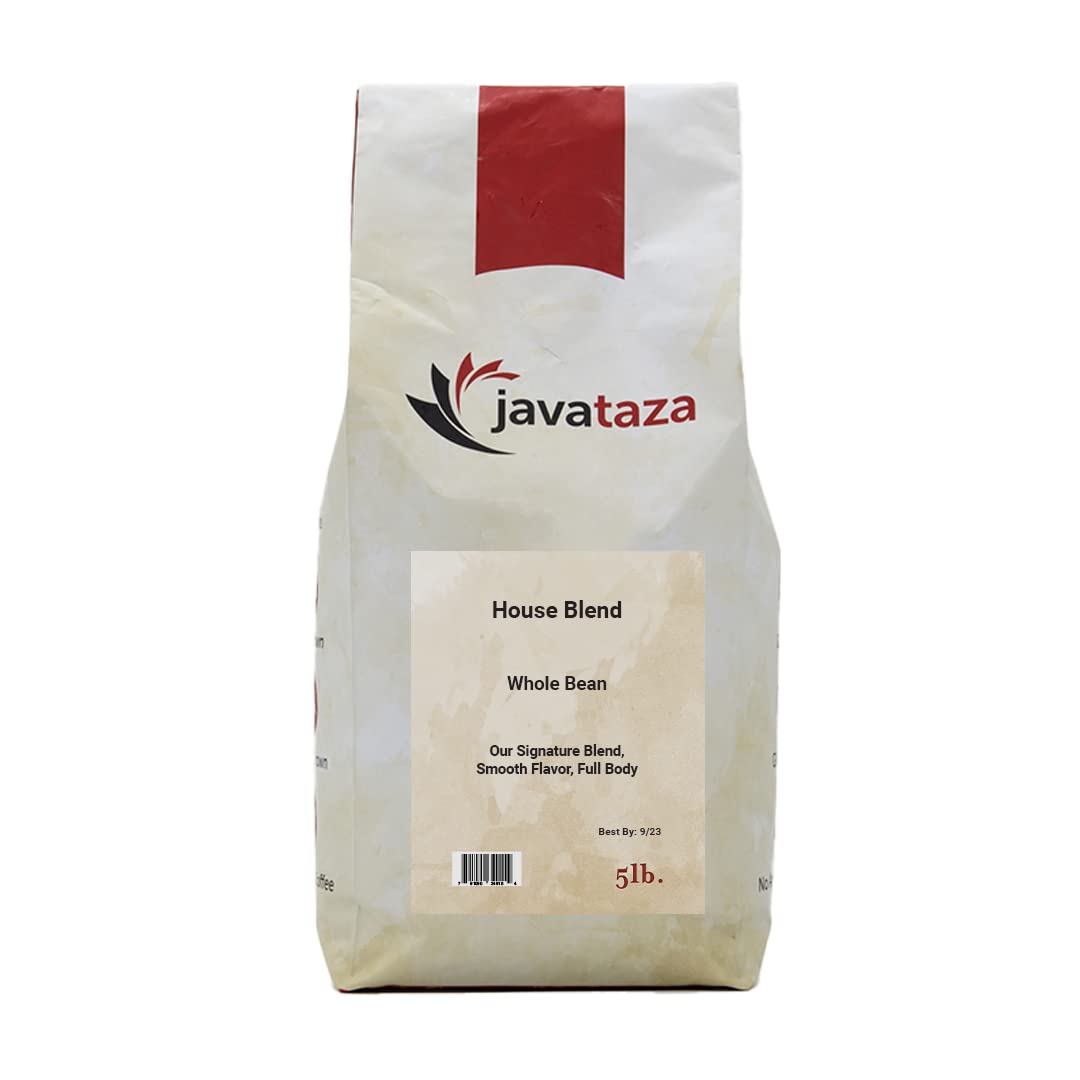 House Blend Whole Bean Coffee 5lb. - Fairly Traded, Naturally Shade Grown