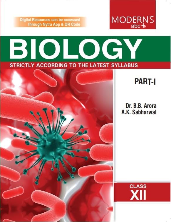 Image of MOD ABC PLUS OF BIOLOGY CLASS-12 (PART-1 & 2) BB ARORA & AK SABHARWAL (2025)