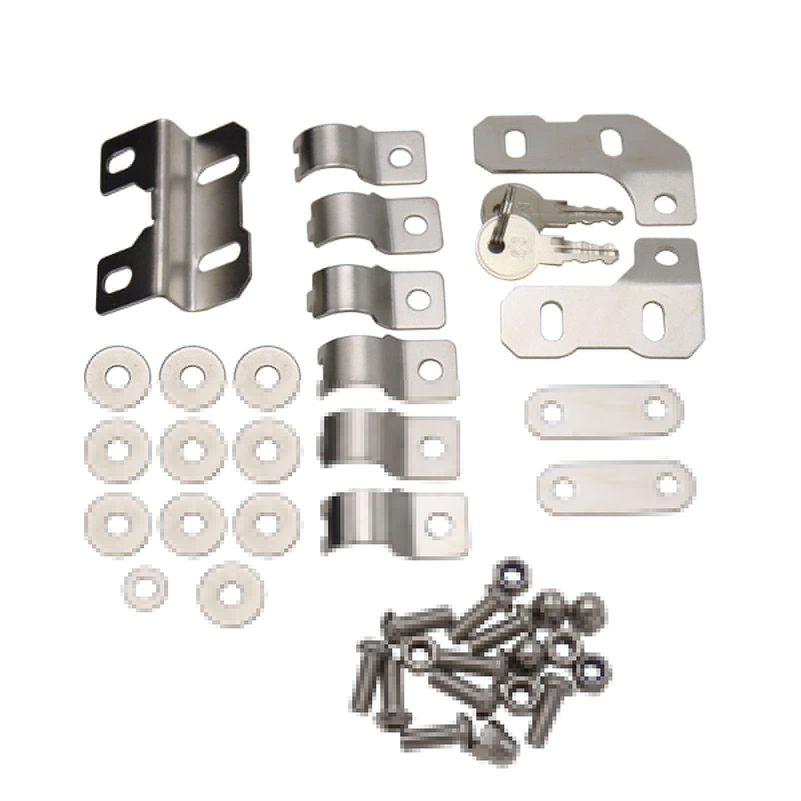 GoolRC Caja de herramientas para moto, soporte lateral izquierdo con sustitución de PP compatible con BMW R1200GS LC & Adventure 20008-2018, R1250GS 2019 +, Benelli TRK502 2016-2019