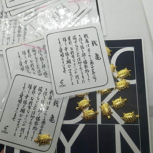 Amazon.co.jp: 銭亀 金亀 ミニ 3個入り 風水 幸運をもたらす