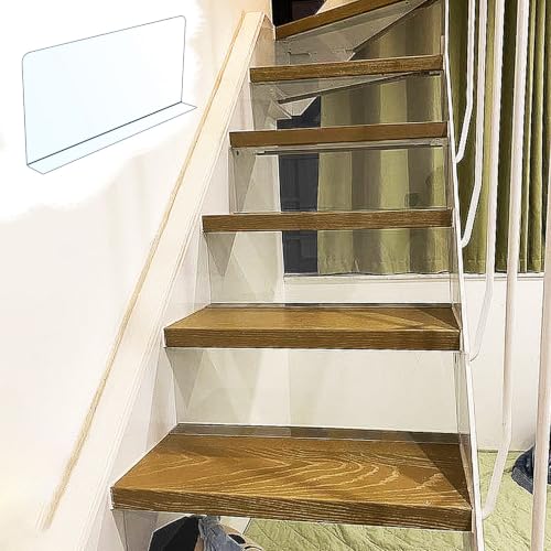 Protection escalier transparent pour combler le vide des marches