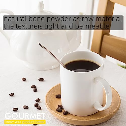 Chulan C1-6 Bone China Coffee Mugs, Porcelain White Coffee Mugs, 14Oz Tea Cups Set Of 6 thumb #4