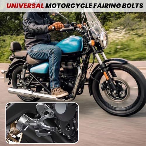 Image of 177Pcs Motorcycle Fairing Bolt Kit Purple, M5 M6 Stainless Steel 304 | Windscreen Screws Fastener Clips Universal Fit for Suzuki Kawasaki Honda Yamaha BMW Ducati GSXR