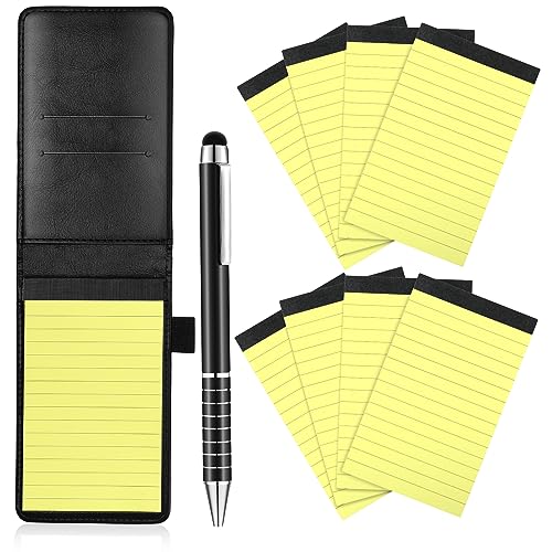 Bloc-notes de poche avec stylo métal idéal pour les réunions et voyages