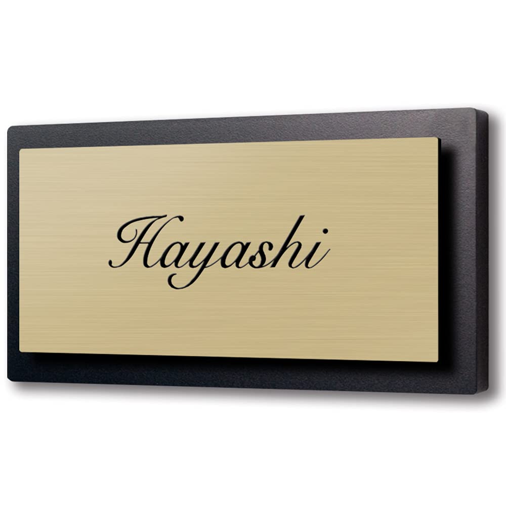 こやみ＊黒アクリルはみ出しデザイン・ウエスタン木目背景アクリル表札 こやみ様専用＊黒アクリルはみ出しデザイン・ウエスタン木目背景