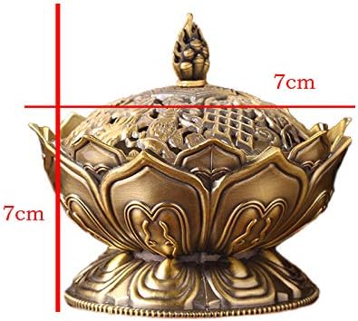 Miniatura 2 de Soporte para palo de incienso de aleación de cobre, soporte para quemador de incienso para palos, conos, budismo para el hogar, budista,