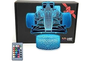Sports Formula F1 Race Car Roadster 3D Night Light