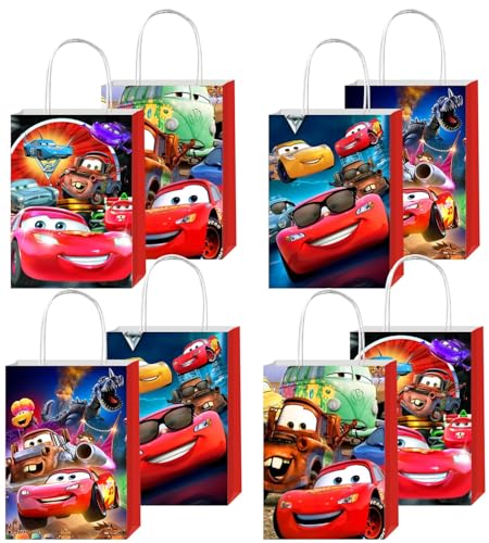 ARHAVI 12Pcs C Party Gift Bags Goodie Bags with Handle for Kids Birthday Decorations Party Supplies