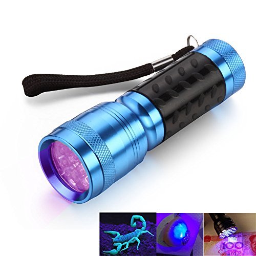 QLEE Led UV Flashlight Torch 14leds Mini Portable Ultraviolet Lamp 365nm-395nm Gel Nail Curing Uv Light Linterna Lampe Torche Adhesive Flashlight